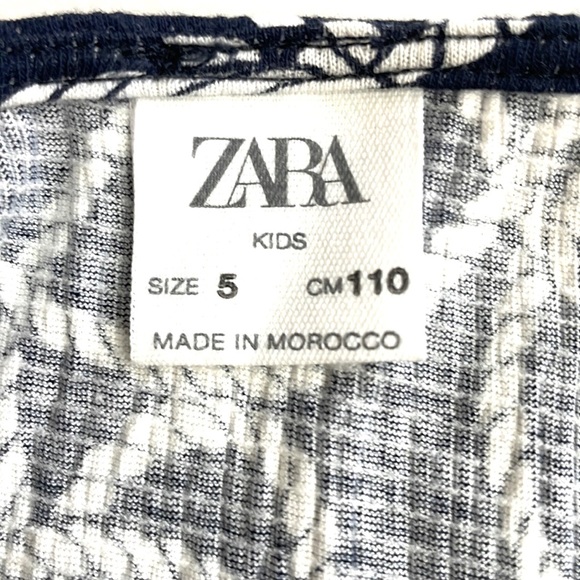 Zara Girl Blue Rope Top, Size 5 - Picture 4 of 4